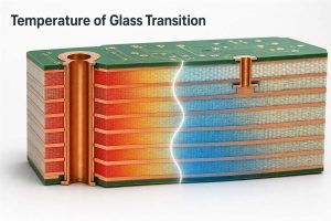 Temperature of Glass Transition shown on a multilayer FR-4 PCB thermal diagram