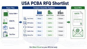 USA PCBA RFQ shortlist comparison for local suppliers and EBest Circuit