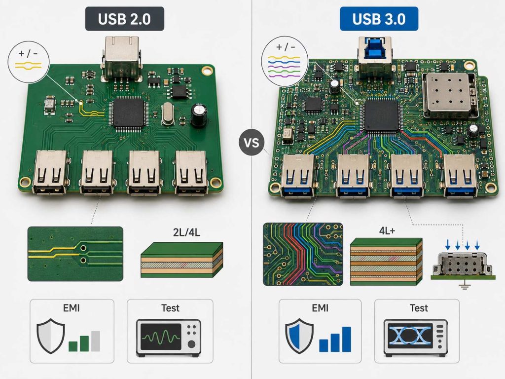 usb hub pcb board