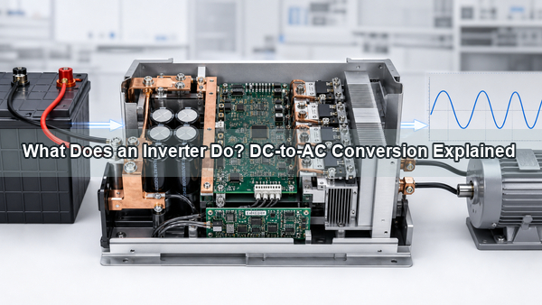 What does an inverter do DC to AC power conversion