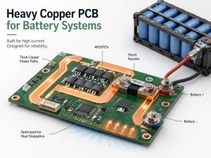 Heavy Copper PCB for Battery Systems: High-Current Design Guide