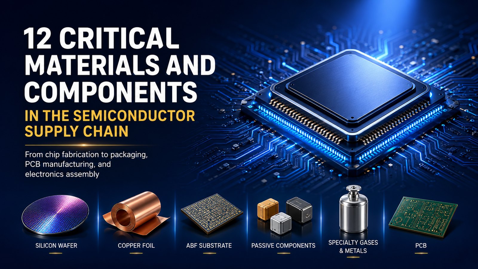 12 Critical Materials and Components in the Semiconductor Supply Chain