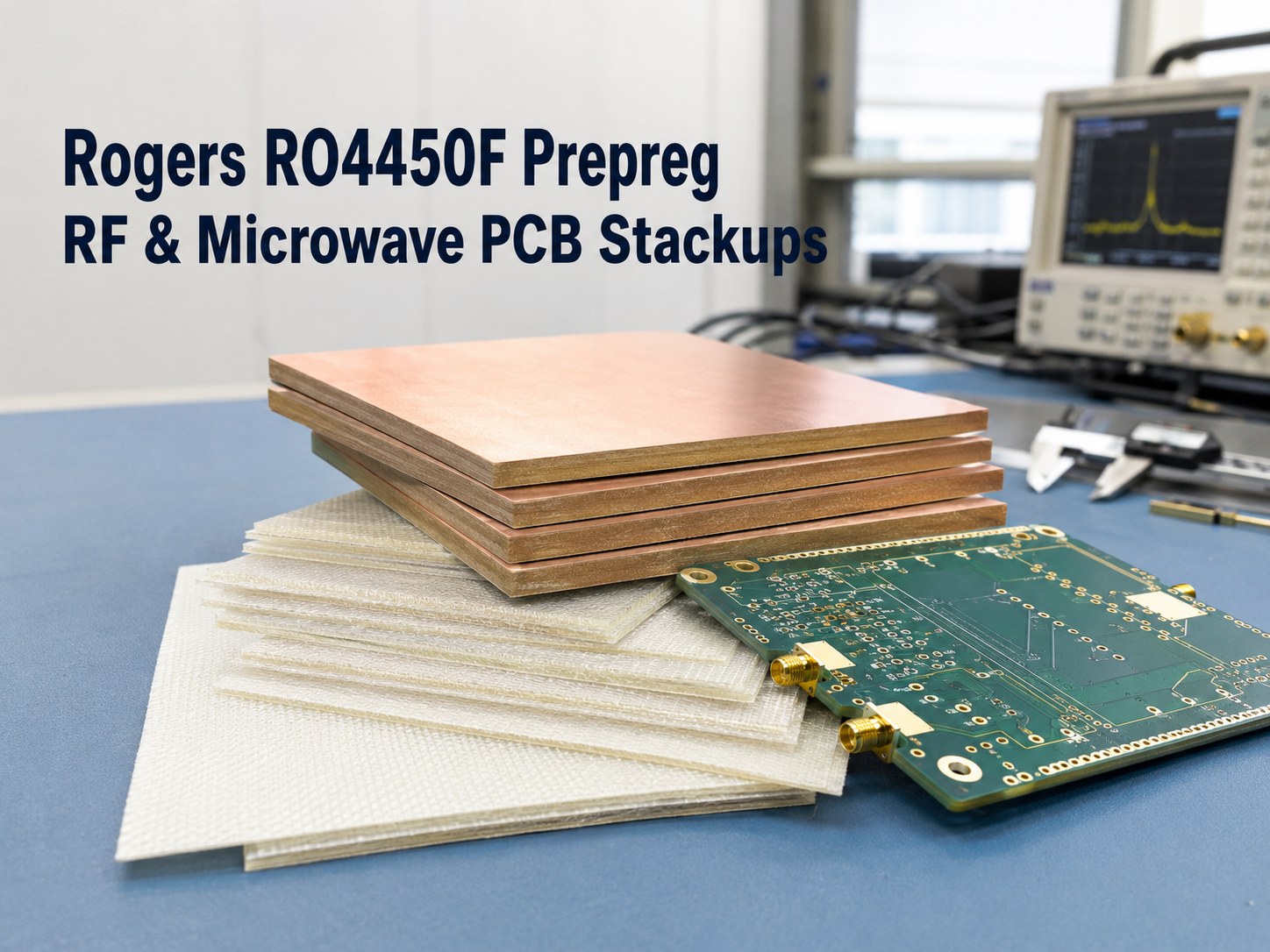 Rogers RO4450F prepreg for multilayer RF and microwave PCB stackups