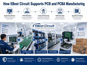 How EBest Circuit Supports PCB and PCBA Manufacturing