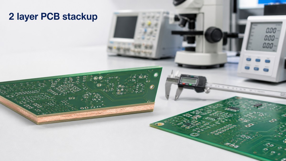 2 layer PCB stackup
