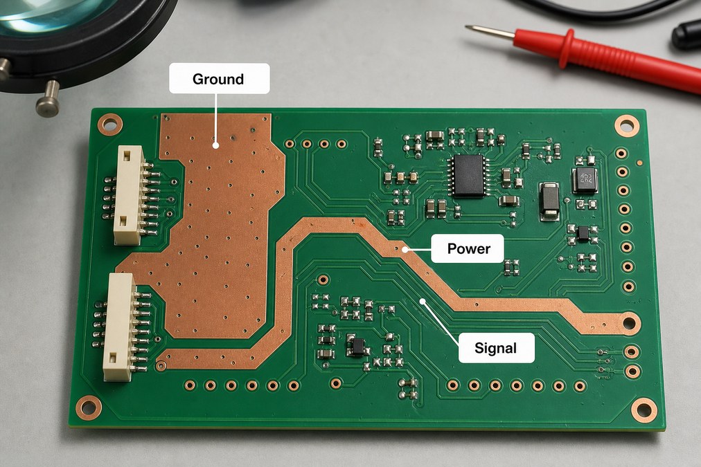 2 layer PCB stackup
