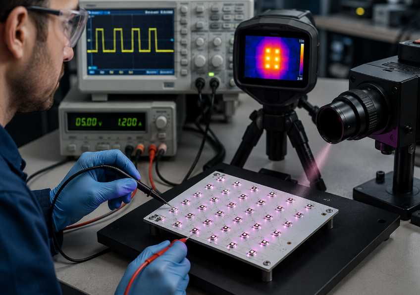 940nm Automotive IR LED Aluminum PCB Testing, https://www.bestpcbs.com/blog/2026/08/940nm-automotive-ir-led-aluminum-pcb/