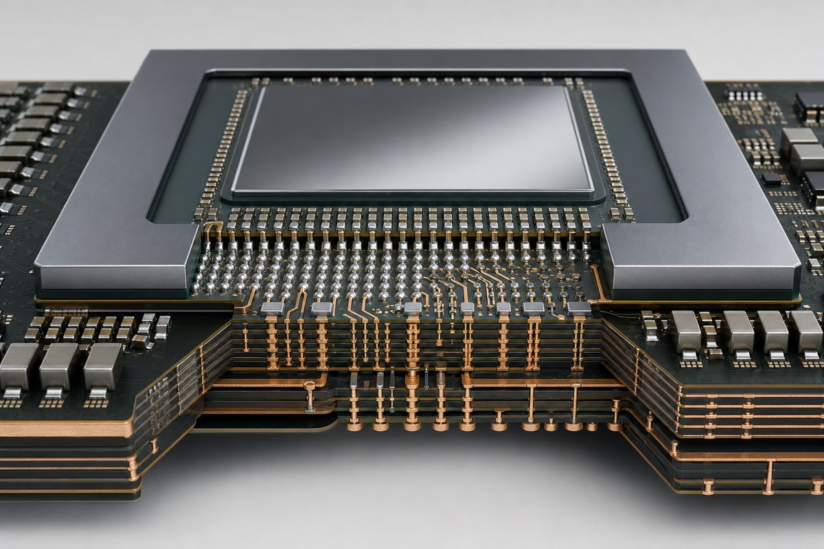 AI accelerator BGA escape routing with via-in-pad microvias and multilayer power planes