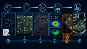 AI PCB design tool role map for schematic placement routing analysis and manufacturing review
