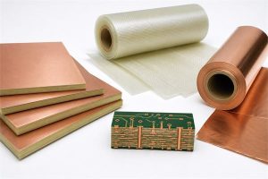 CCL panels, prepreg sheets and copper foil used in PCB production