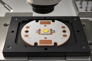 LED thermal pad and copper pedestal alignment inspection for a Cu-DTP MCPCB