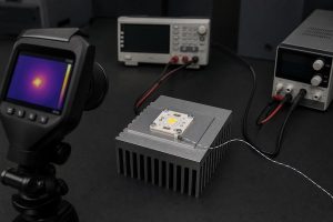 Thermal testing and validation of a high-power LED module on a Cu-DTP board