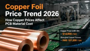 Copper Foil Price Trend 2026: How Copper Prices Affect PCB Material Cost