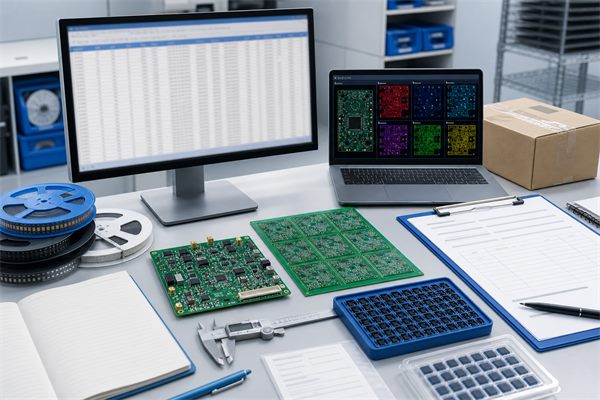 EMS RFQ package with PCB data, BOM, component reels and delivery planning