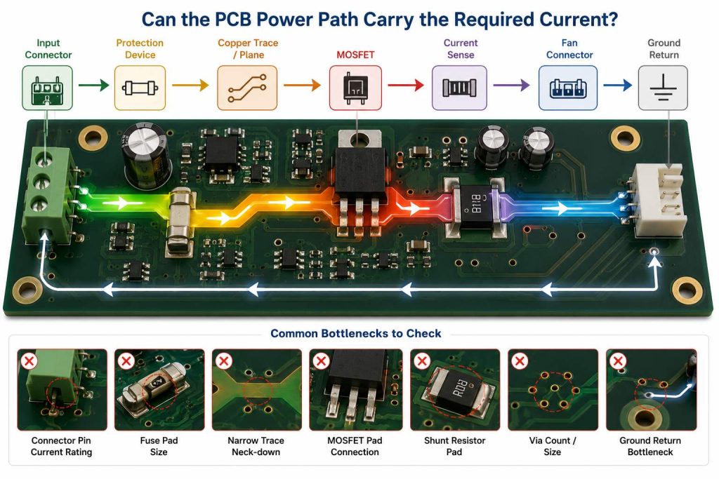 fan controller PCB assembly