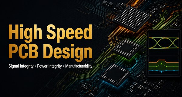 High Speed PCB Design for signal integrity, power integrity, and manufacturability