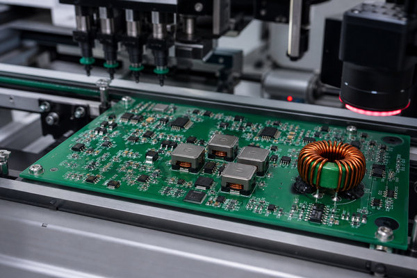 PCB assembly and inspection of SMD and through-hole inductors