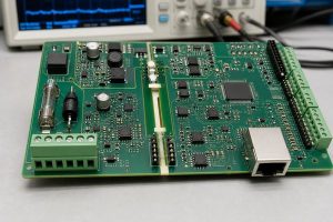 Industrial MCU PCB with separated protected power and field I/O sections