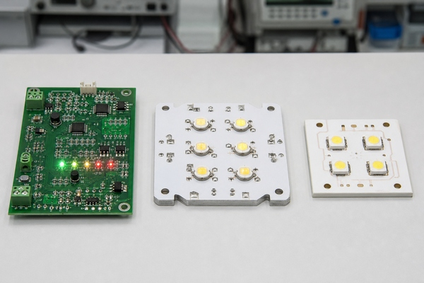 LED PCB materials including FR4 metal core and ceramic boards