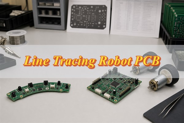 Line tracing robot PCB board design manufacturing and assembly