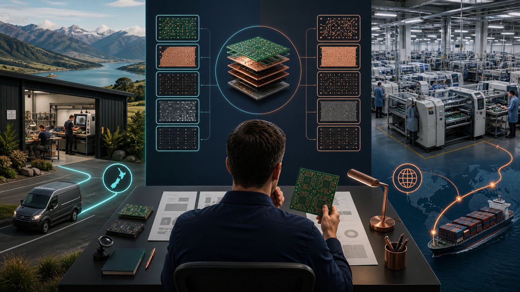 New Zealand buyer comparing local PCB supply with overseas fabrication and freight