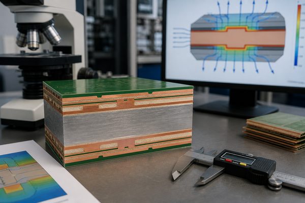 metal core PCB manufacturer in the USA, engineering review of copper dielectric and metal-base stackup