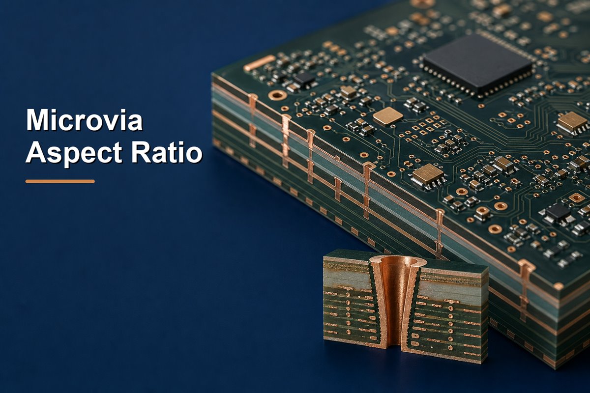 microvia aspect ratio