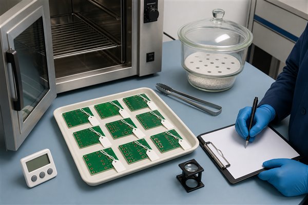 PCB sample preparation and traceability before a solder float test