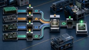 PCB engineering change order disposition paths for boards components WIP and final validation