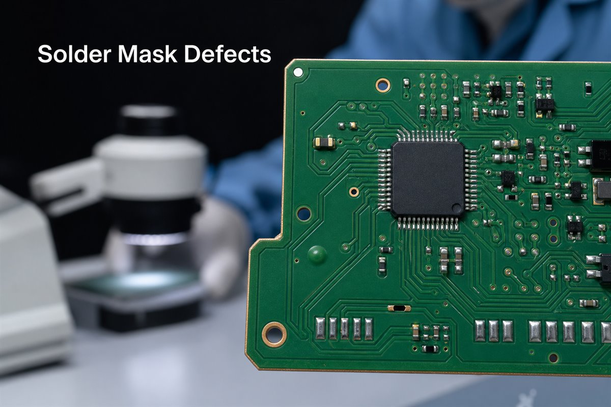 solder mask defects