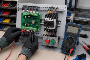 Start stop control PCB verification with multimeter probes