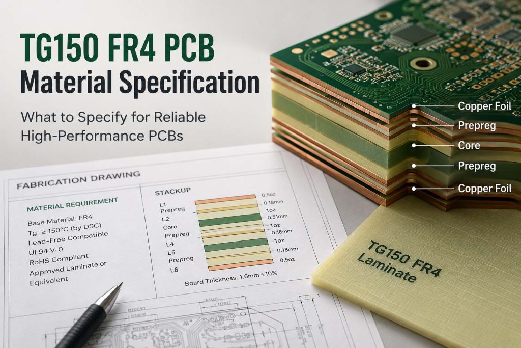 tg150 fr4 pcb material specification