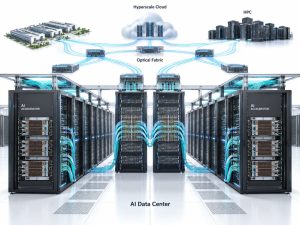 Co-Packaged Optics applications in AI data centers, hyperscale cloud and HPC optical fabrics