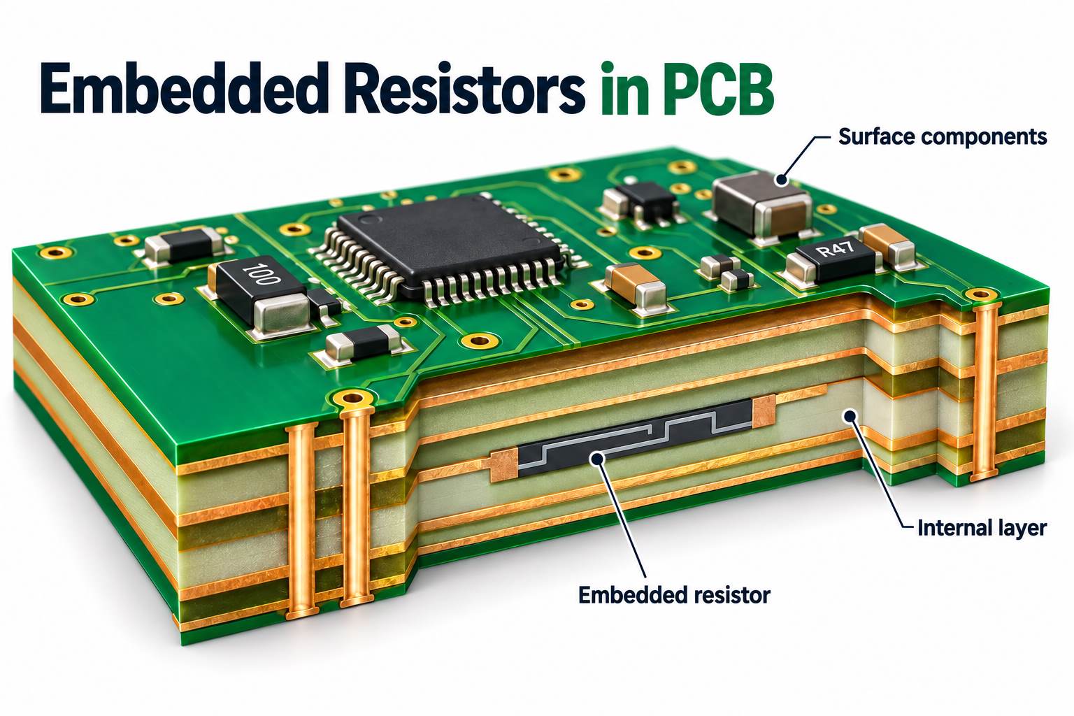 embedded resistors in PCB