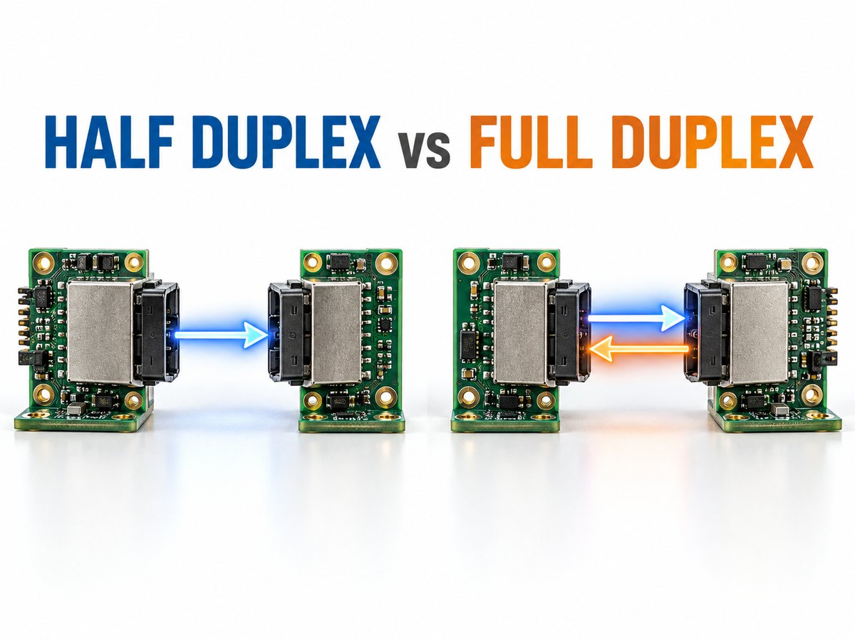Half duplex vs full duplex communication comparison
