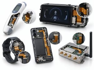 Medical automotive wearable consumer electronics and communication products using flexible circuits