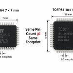 p250-tqfp64-same-pin-count-different-footprint