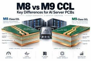 M8 vs M9 CCL performance comparison for AI server PCB materials
