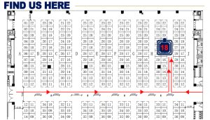 Canton Fair booth location map for EBest Circuit at Booth 16.3H18 in Hall 16 Level 3