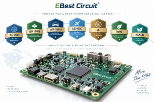 EBest Circuit certifications and compliance including ISO 9001 ISO 13485 IATF 16949 AS9100D UL RoHS and REACH