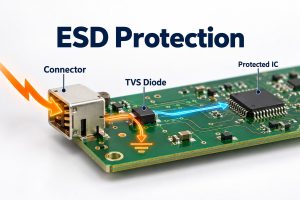 ESD Protection: Diode Selection and PCB Circuit Design