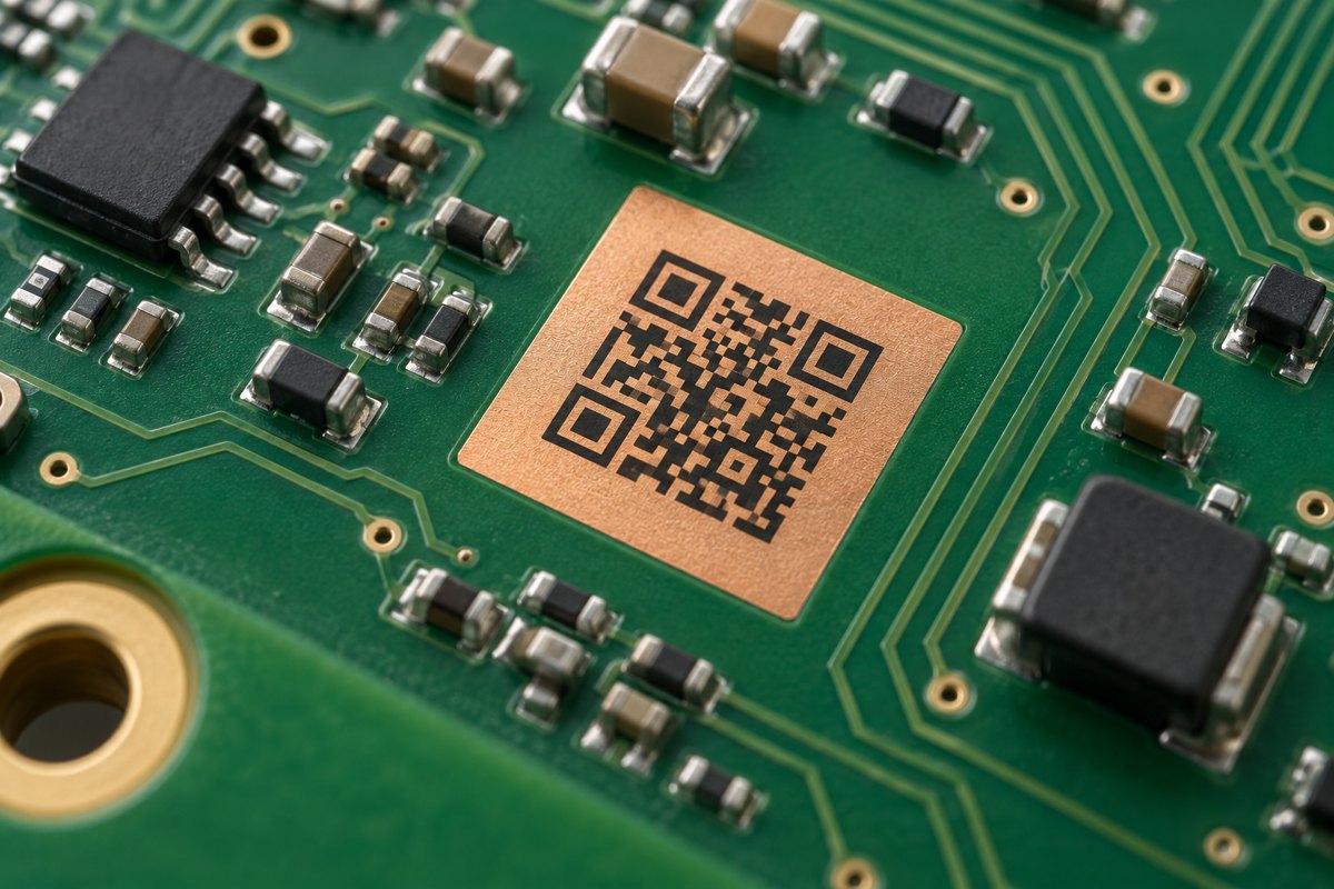 QR code marking on copper