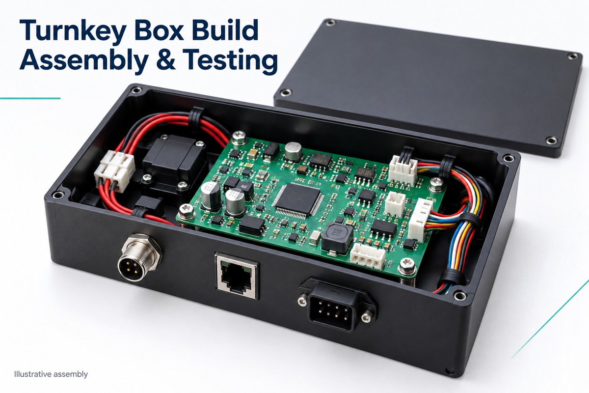 Contract manufacturers turnkey box build assembly testing