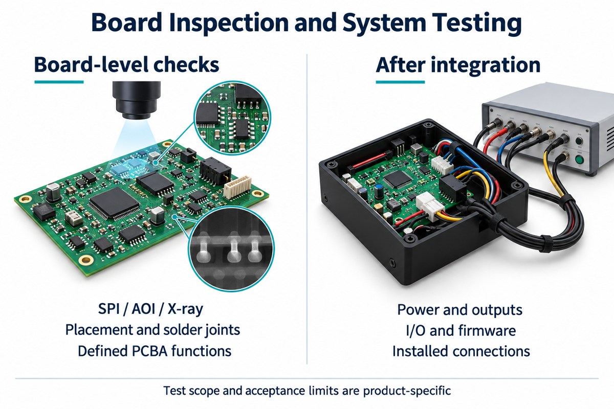 Contract manufacturers turnkey box build assembly testing