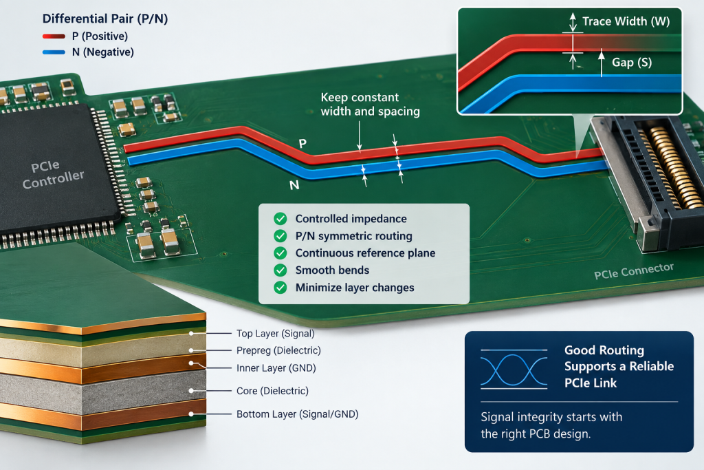 PCIe Routing Guidelines, https://www.bestpcbs.com/blog/2026/10/pcie-routing-guidelines/