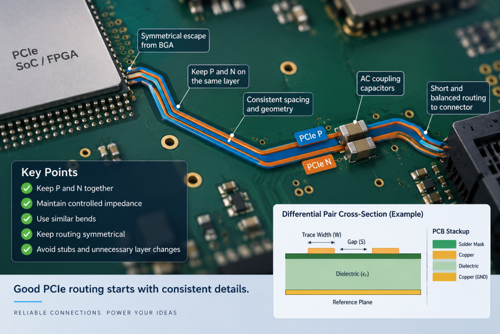 PCIe Routing Guidelines, https://www.bestpcbs.com/blog/2026/10/pcie-routing-guidelines/