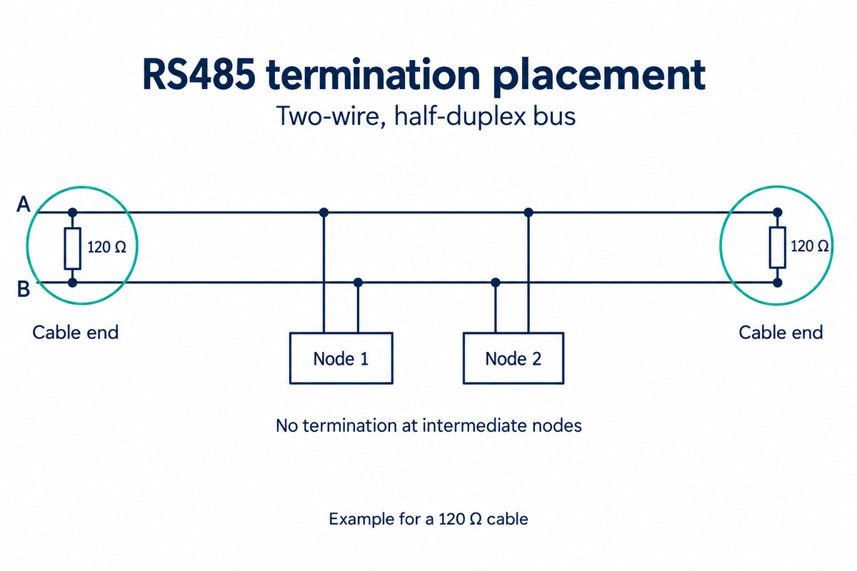 RS485 termination resistor