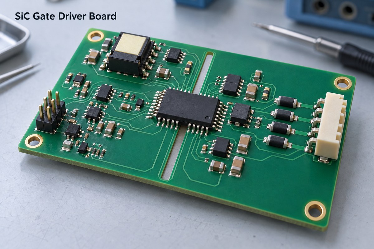SiC gate driver board