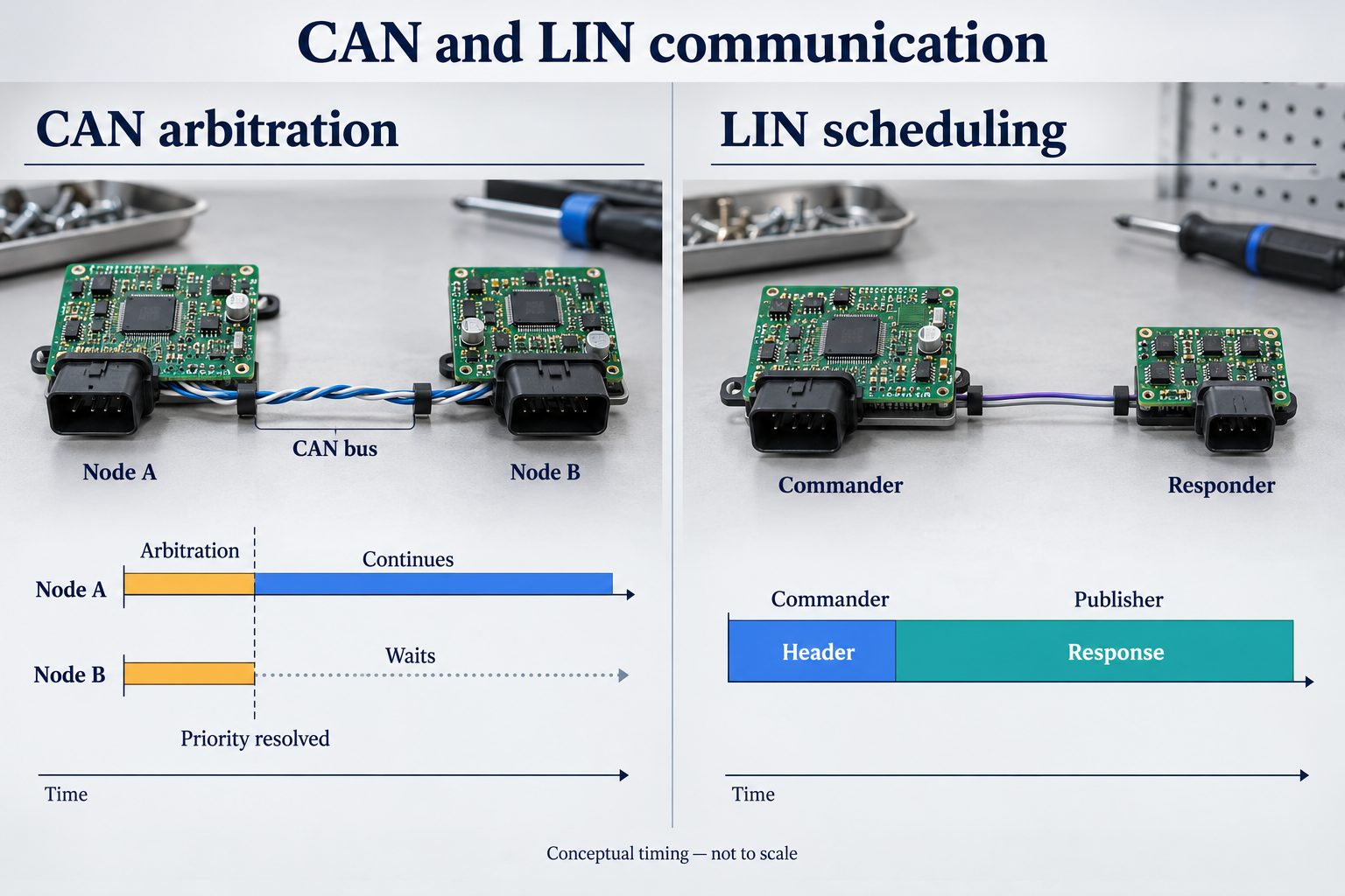 CAN bus vs LIN bus
