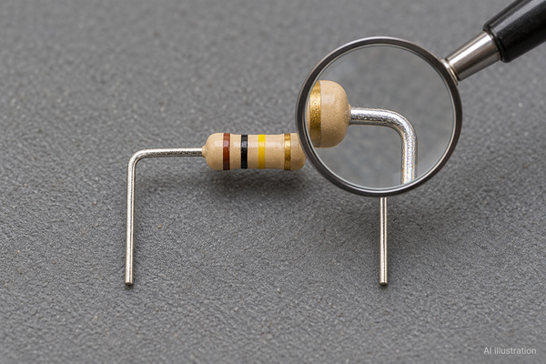 Illustrative magnified inspection of a formed lead and component body